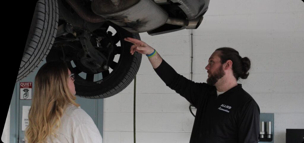 Domestic vehicle receiving expert maintenance and repair at Allied Automotive Service in Allentown, PA.