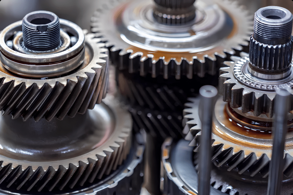 Transmission Service in Allentown PA At Allied Automotive. Close-up view of a vehicle transmission component,